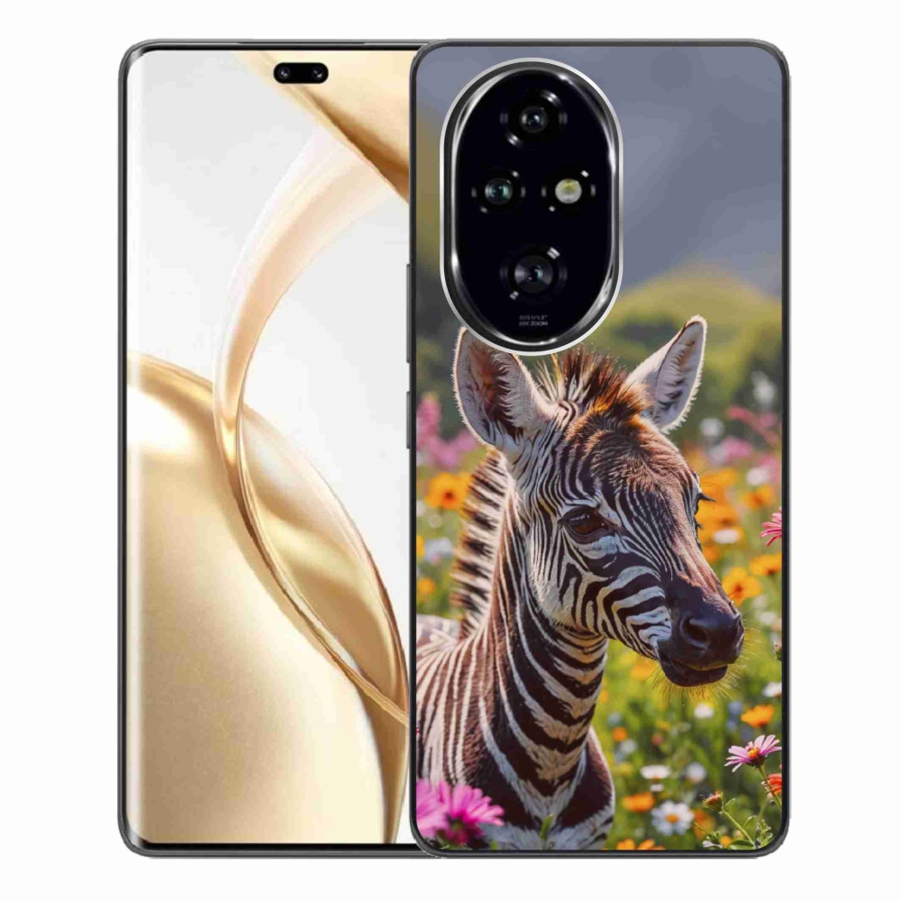 Gelový kryt mmCase na Honor 200 Pro 5G - zebra na louce