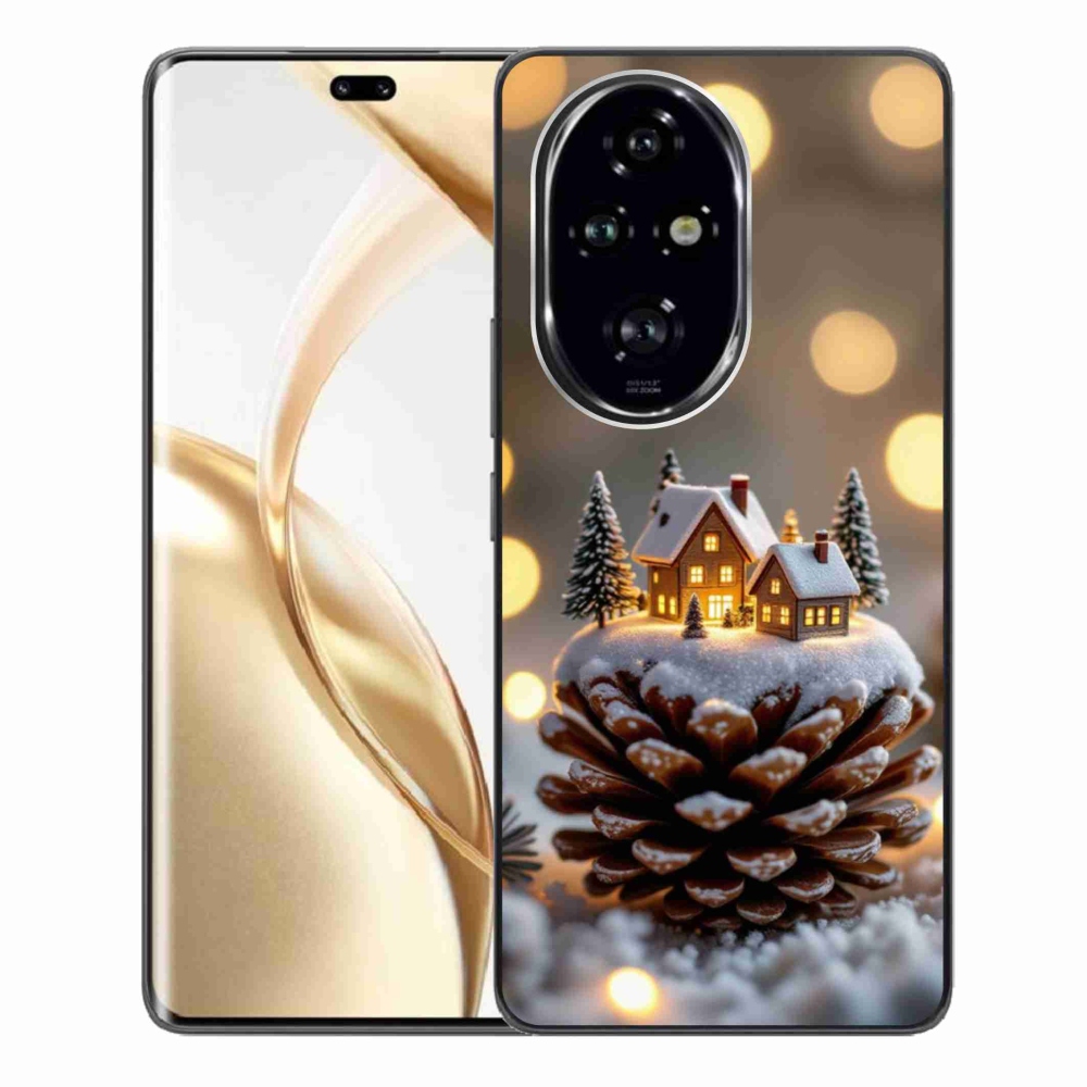 Gelový kryt mmCase na Honor 200 Pro 5G - zimní vesnička