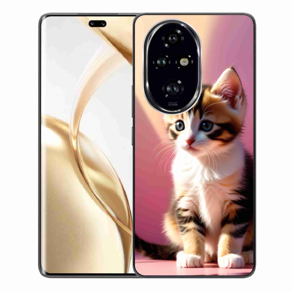 Gelový kryt mmCase na Honor 200 Pro 5G - zvědavé kotě 2