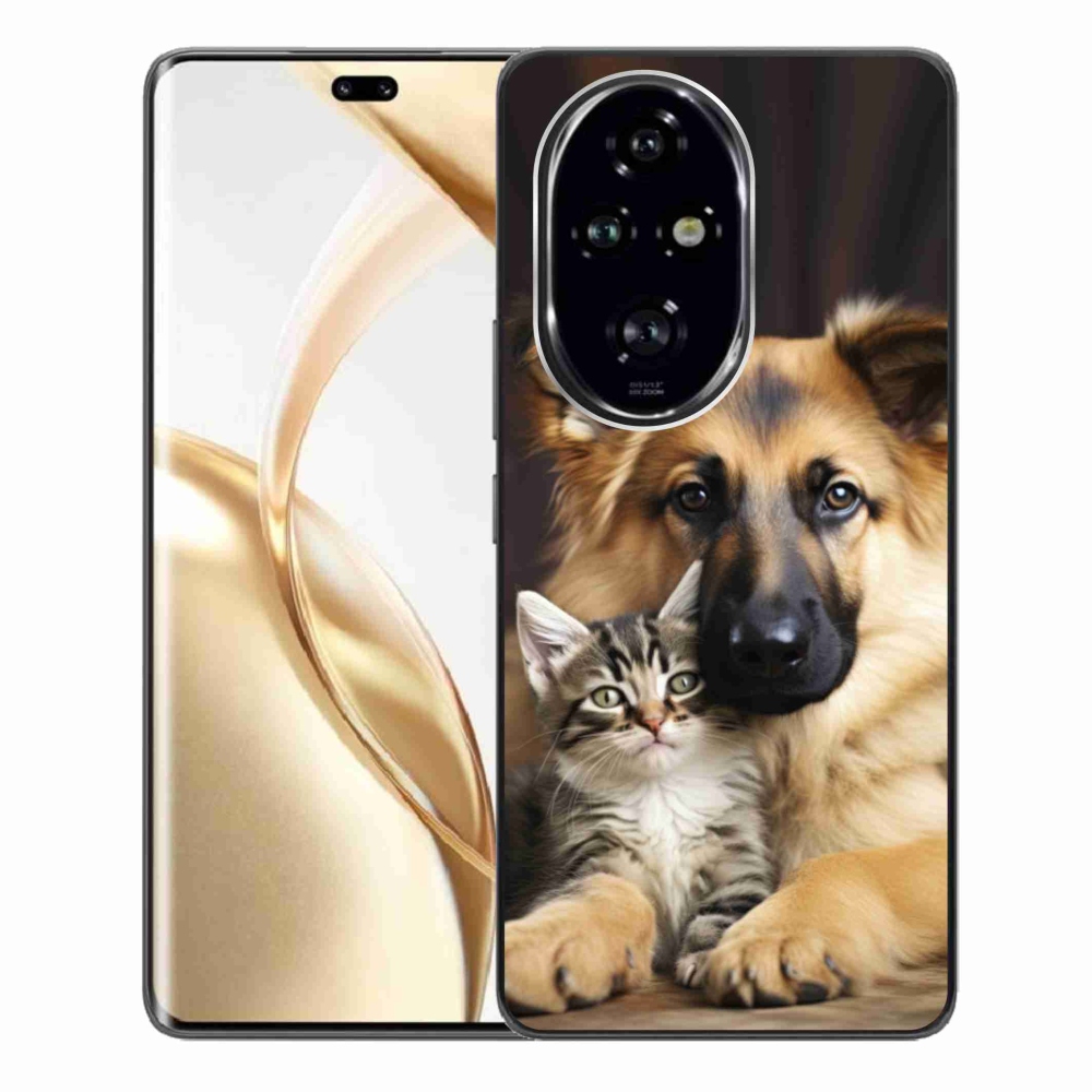 Gelový kryt mmCase na Honor 200 Pro 5G - zvířecí přátelství