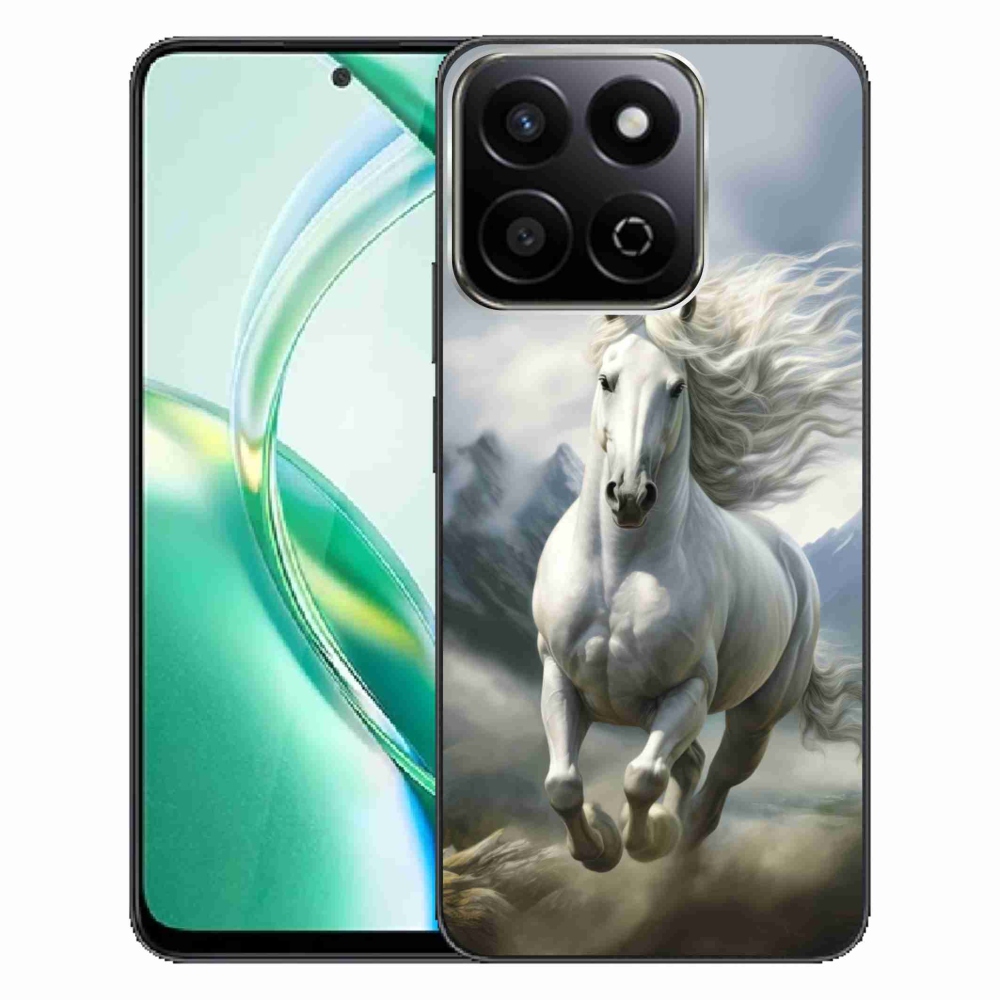 Gelový kryt mmCase na Honor 200 Smart 5G - běžící bílý kůň 3