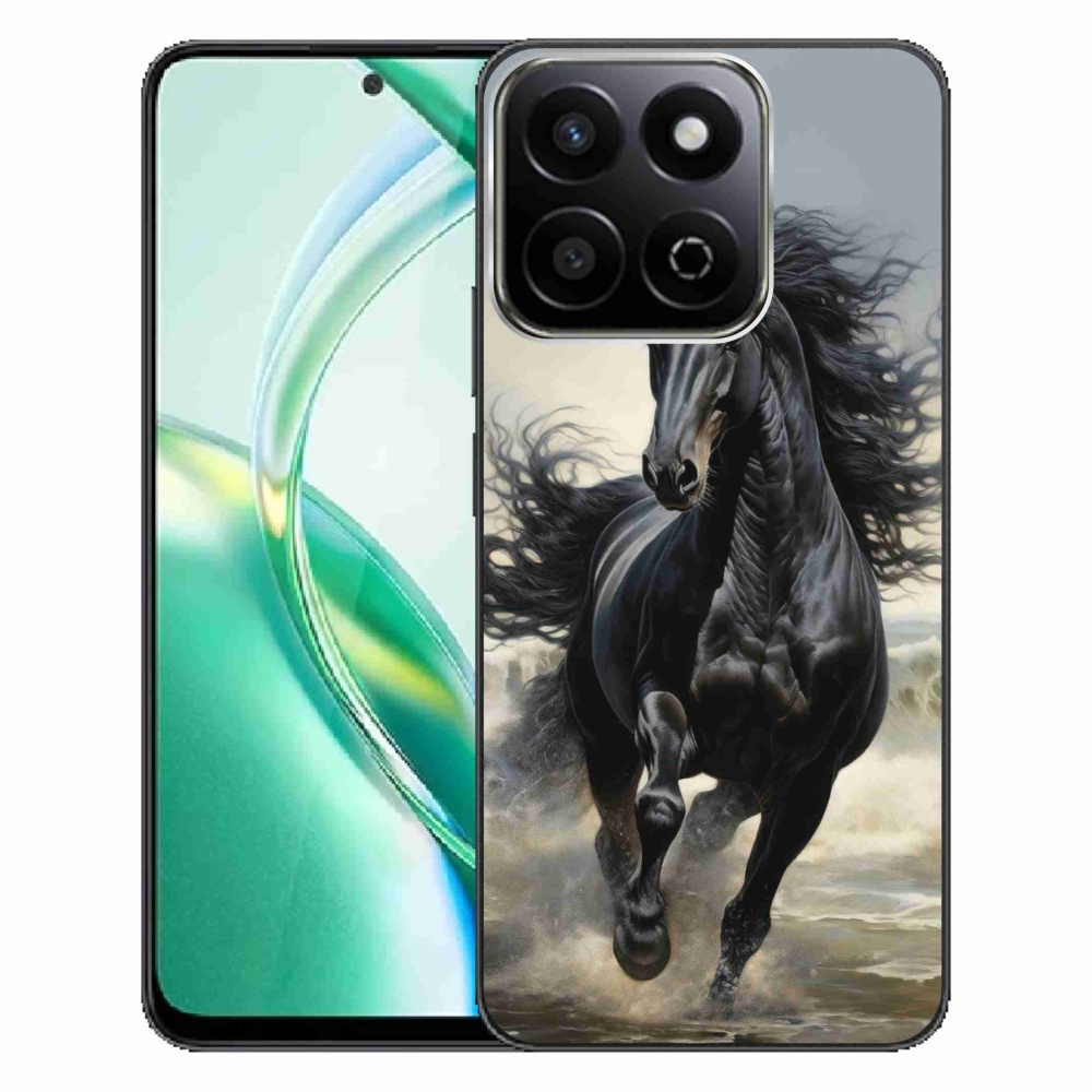 Gelový kryt mmCase na Honor 200 Smart 5G - běžící černý kůň