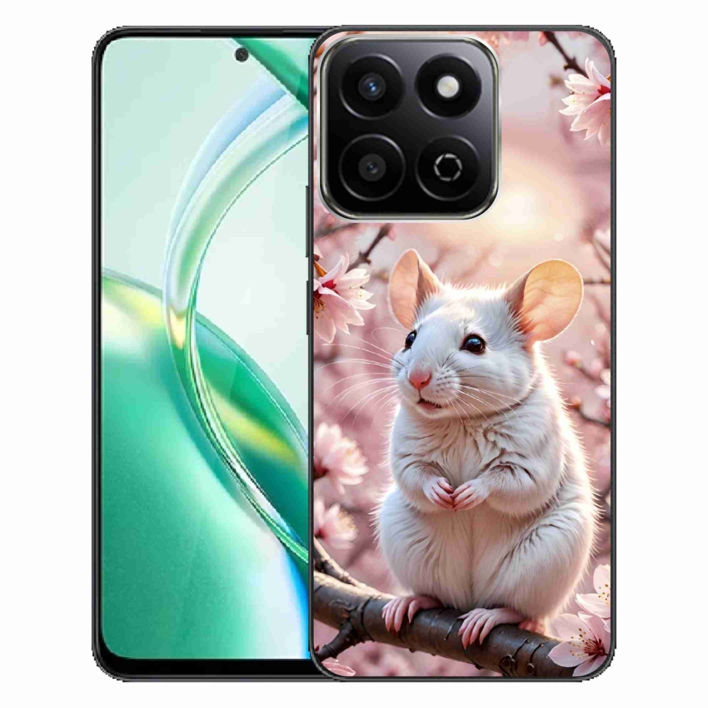 Gelový kryt mmCase na Honor 200 Smart 5G - bílá myš na větvi