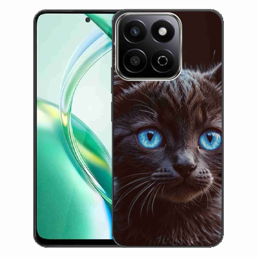 Gelový kryt mmCase na Honor 200 Smart 5G - černé kotě 2