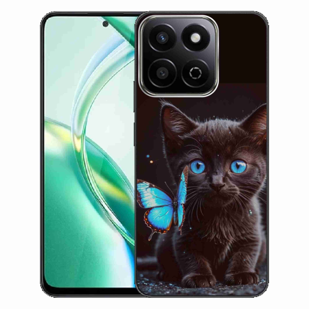 Gelový kryt mmCase na Honor 200 Smart 5G - černé kotě 3