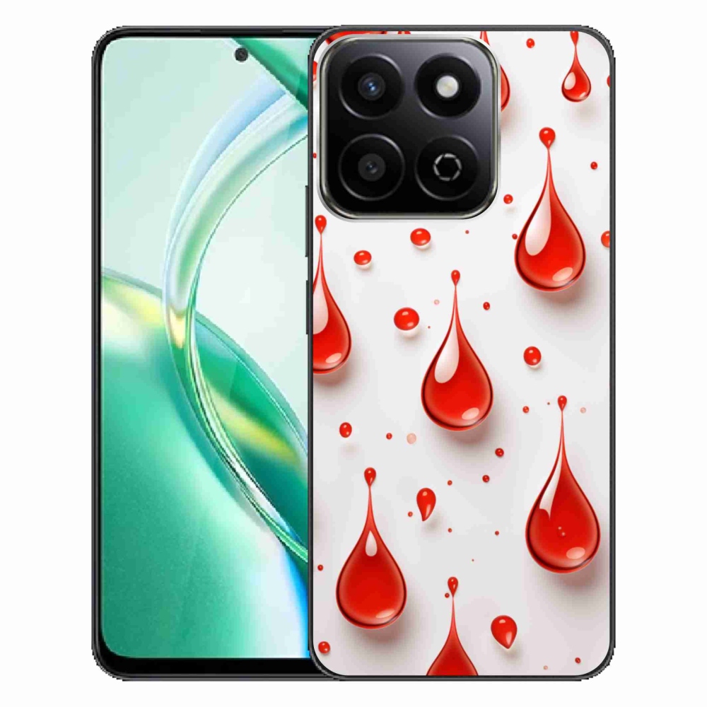 Gelový kryt mmCase na Honor 200 Smart 5G - červené kapky