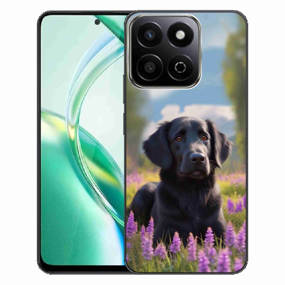Gelový kryt mmCase na Honor 200 Smart 5G - elegantní černý retrívr