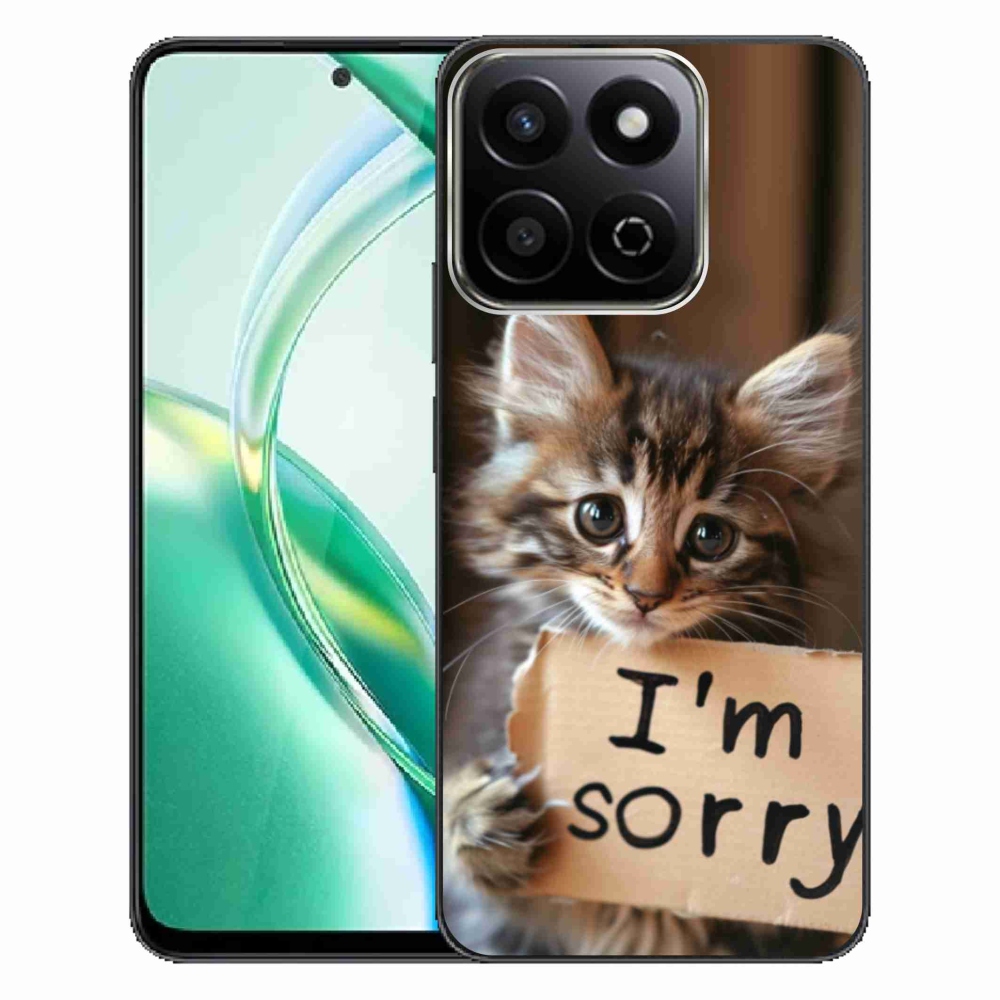 Gelový kryt mmCase na Honor 200 Smart 5G - kočíčí omluva