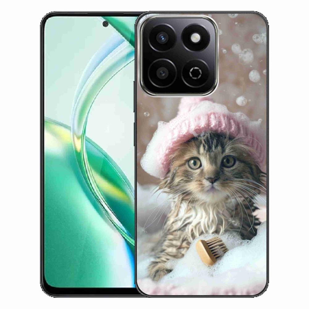 Gelový kryt mmCase na Honor 200 Smart 5G - kotě a koupel