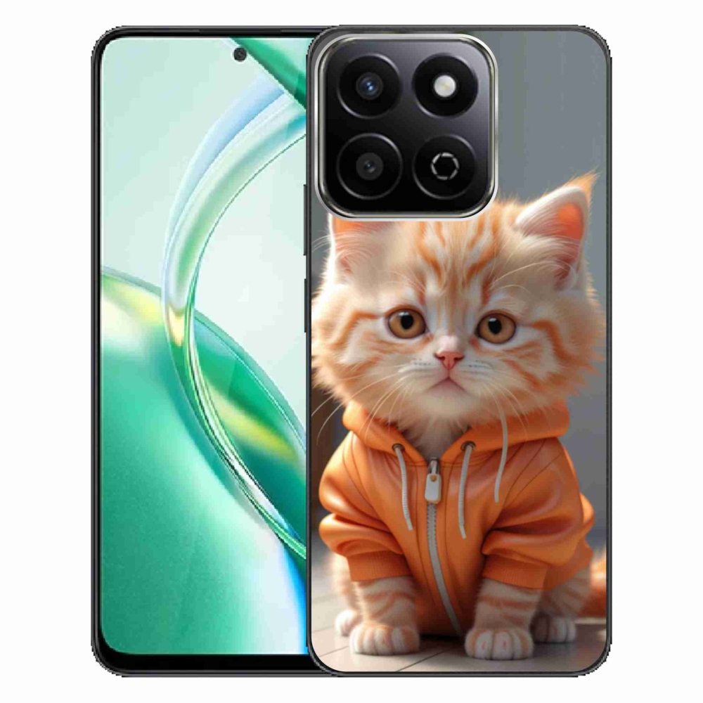 Gelový kryt mmCase na Honor 200 Smart 5G - kotě v mikině
