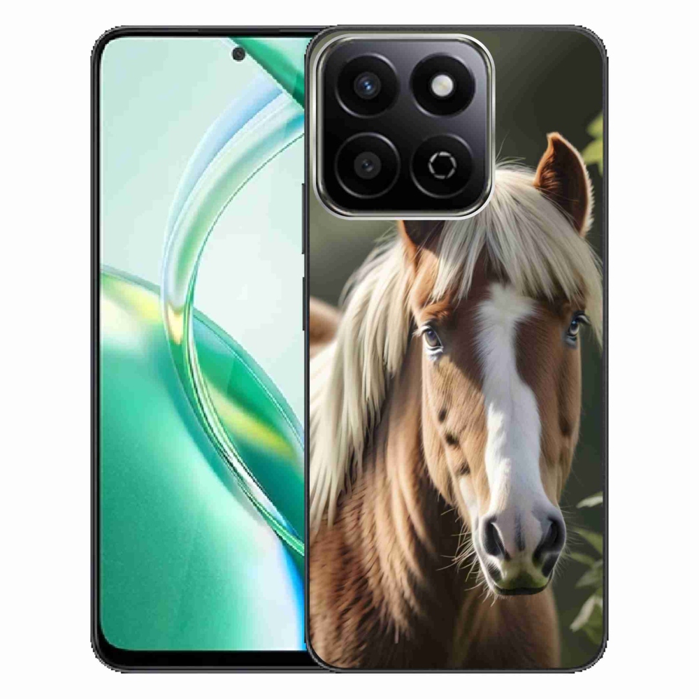 Gelový kryt mmCase na Honor 200 Smart 5G - kůň se světlou hřívou