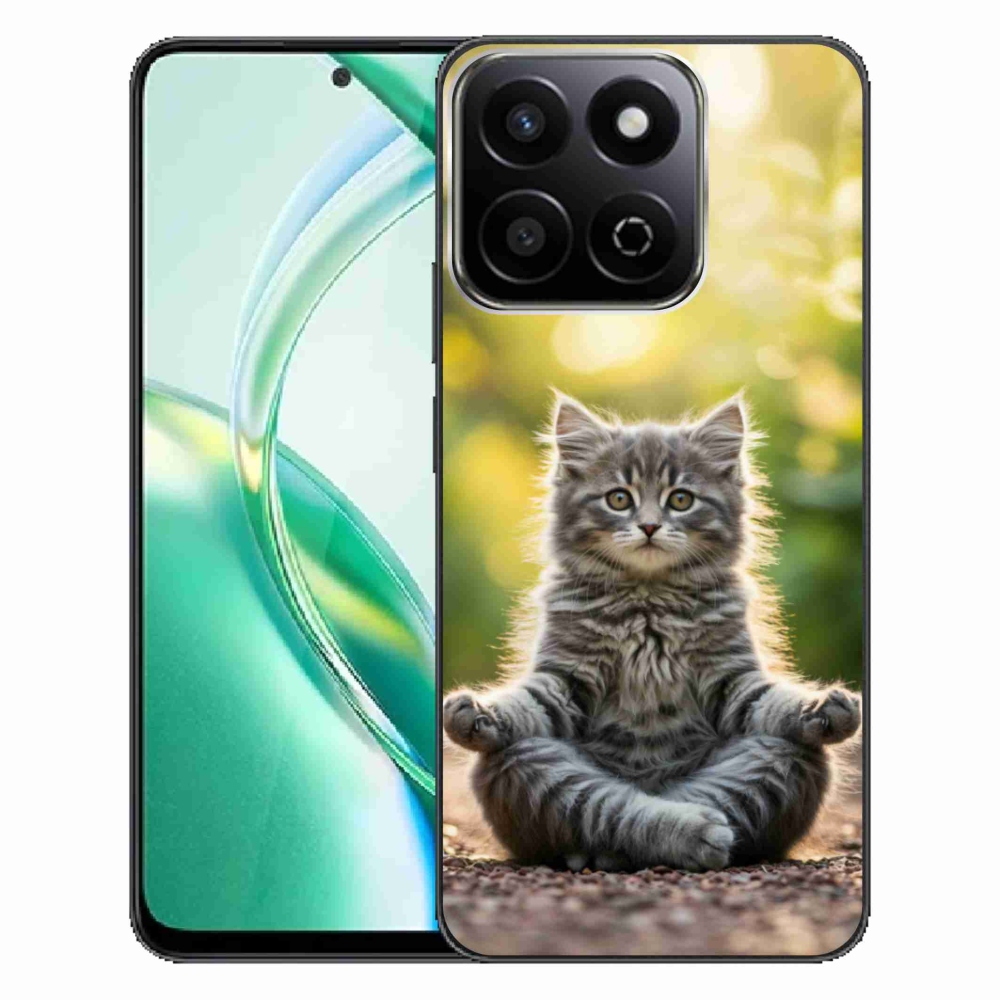 Gelový kryt mmCase na Honor 200 Smart 5G - meditující kotě