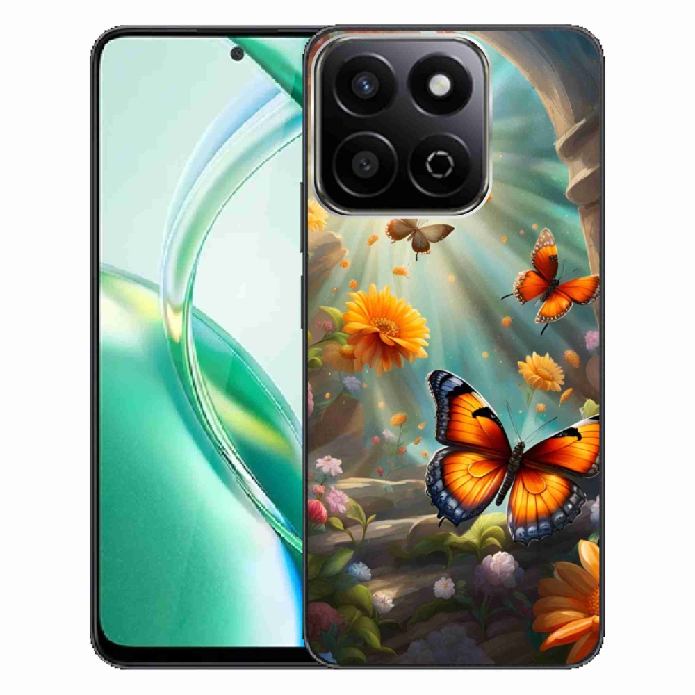 Gelový kryt mmCase na Honor 200 Smart 5G - motýlí zahrada 2