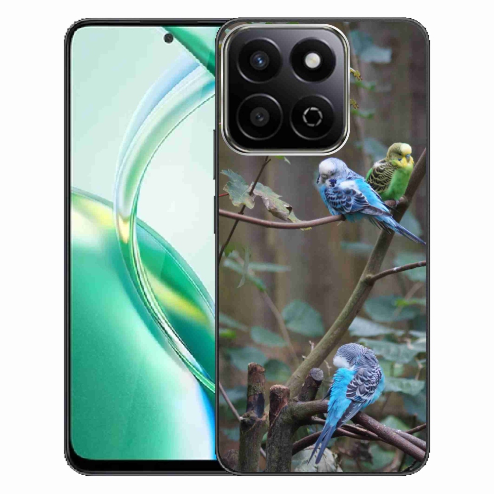 Gelový kryt mmCase na Honor 200 Smart 5G - papoušci na větvi
