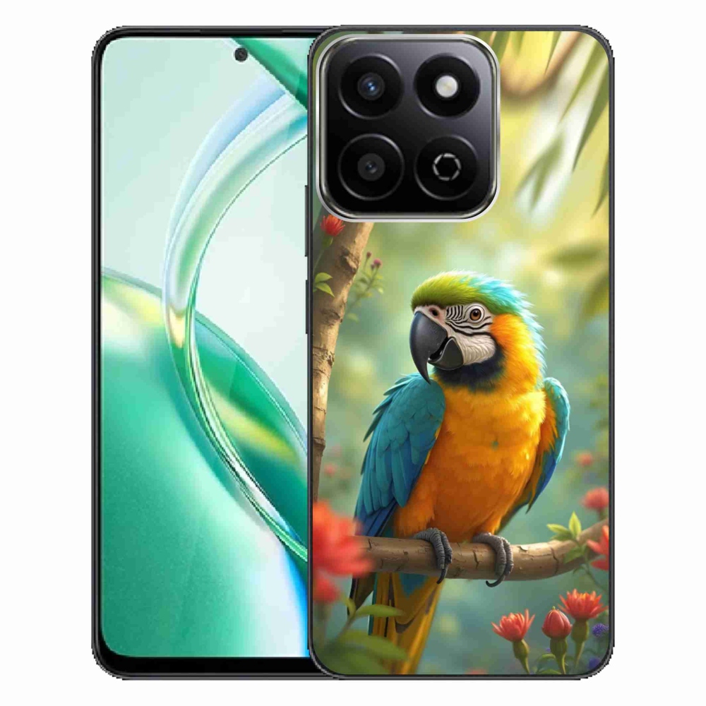 Gelový kryt mmCase na Honor 200 Smart 5G - papoušek ara modrožlutá