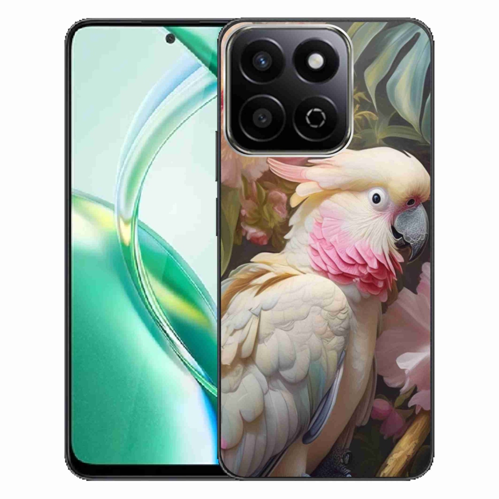 Gelový kryt mmCase na Honor 200 Smart 5G - papoušek kakadu růžový 2
