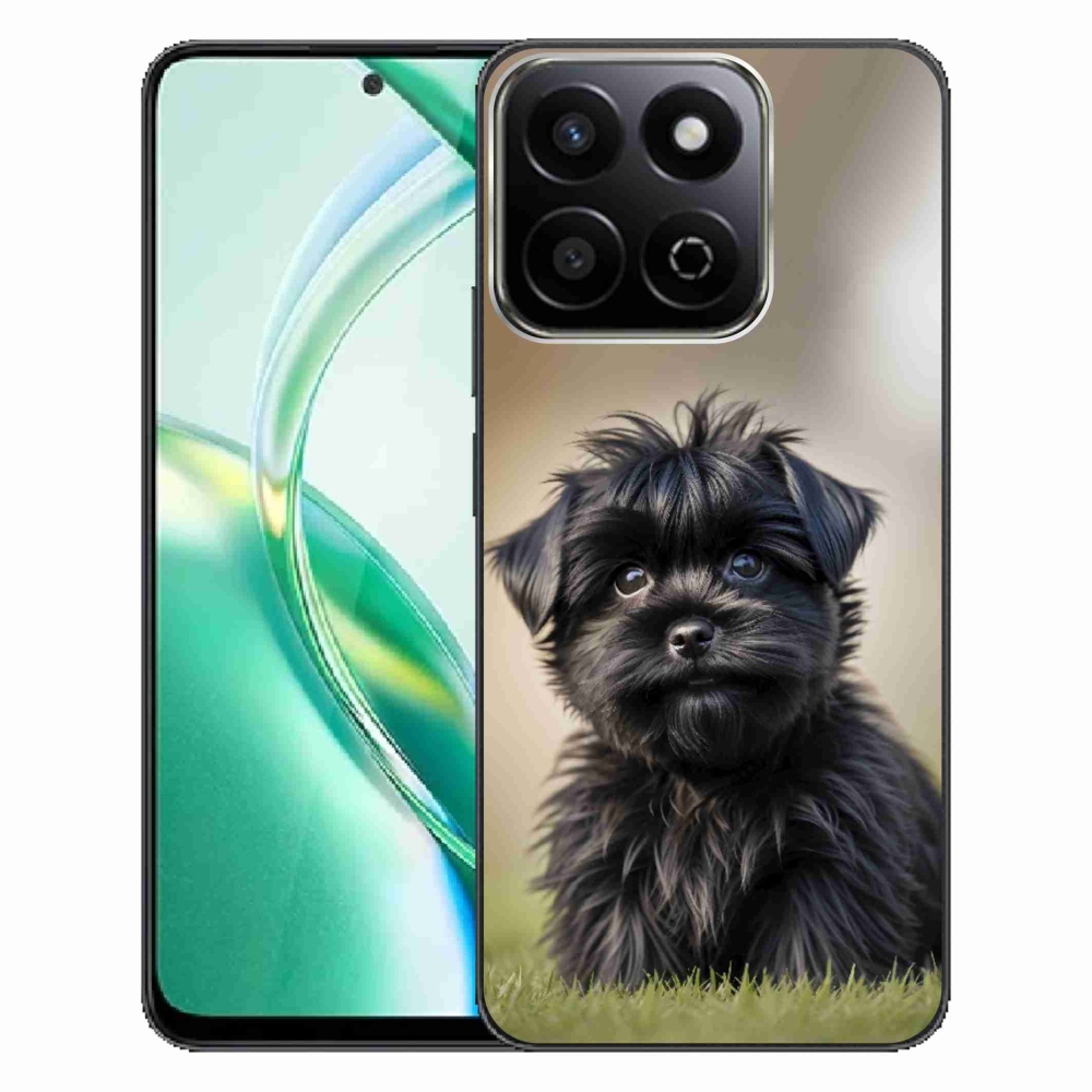 Gelový kryt mmCase na Honor 200 Smart 5G - roztomilý černý pejsek