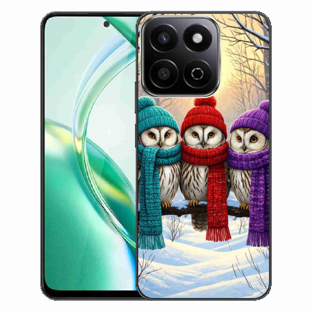 Gelový kryt mmCase na Honor 200 Smart 5G - soví přátelé