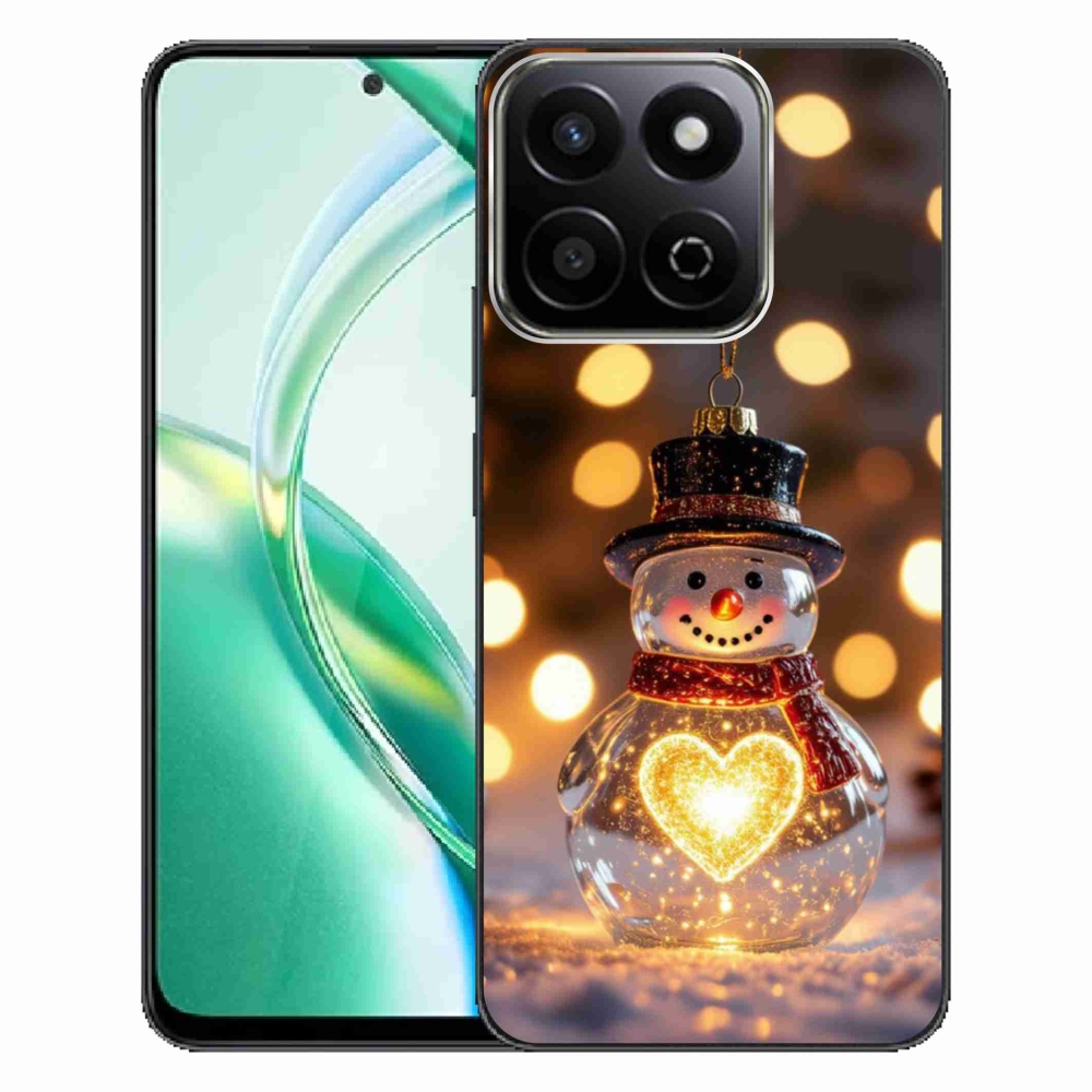 Gelový kryt mmCase na Honor 200 Smart 5G - svítící vánoční sněhulák