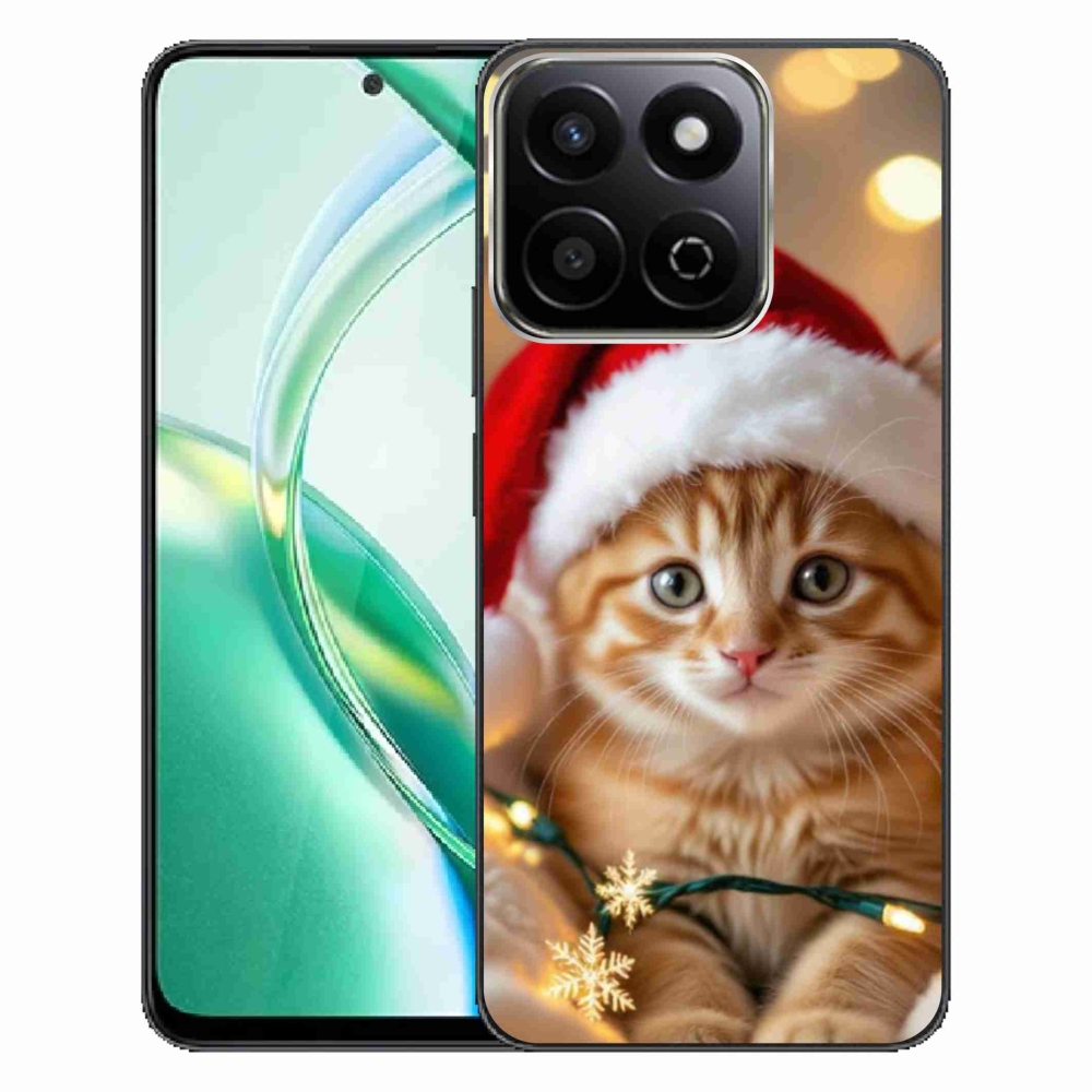 Gelový kryt mmCase na Honor 200 Smart 5G - vánoční kotě