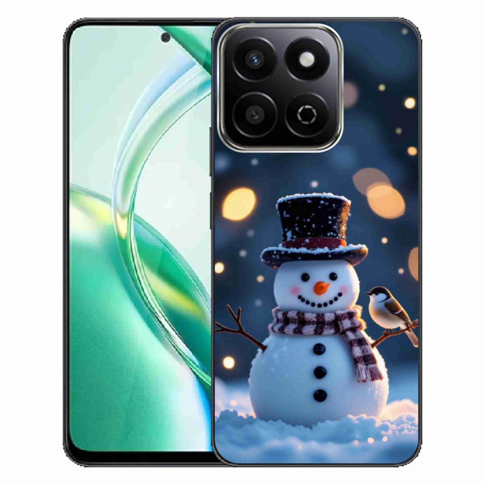 Gelový kryt mmCase na Honor 200 Smart 5G - vánoční sněhulák