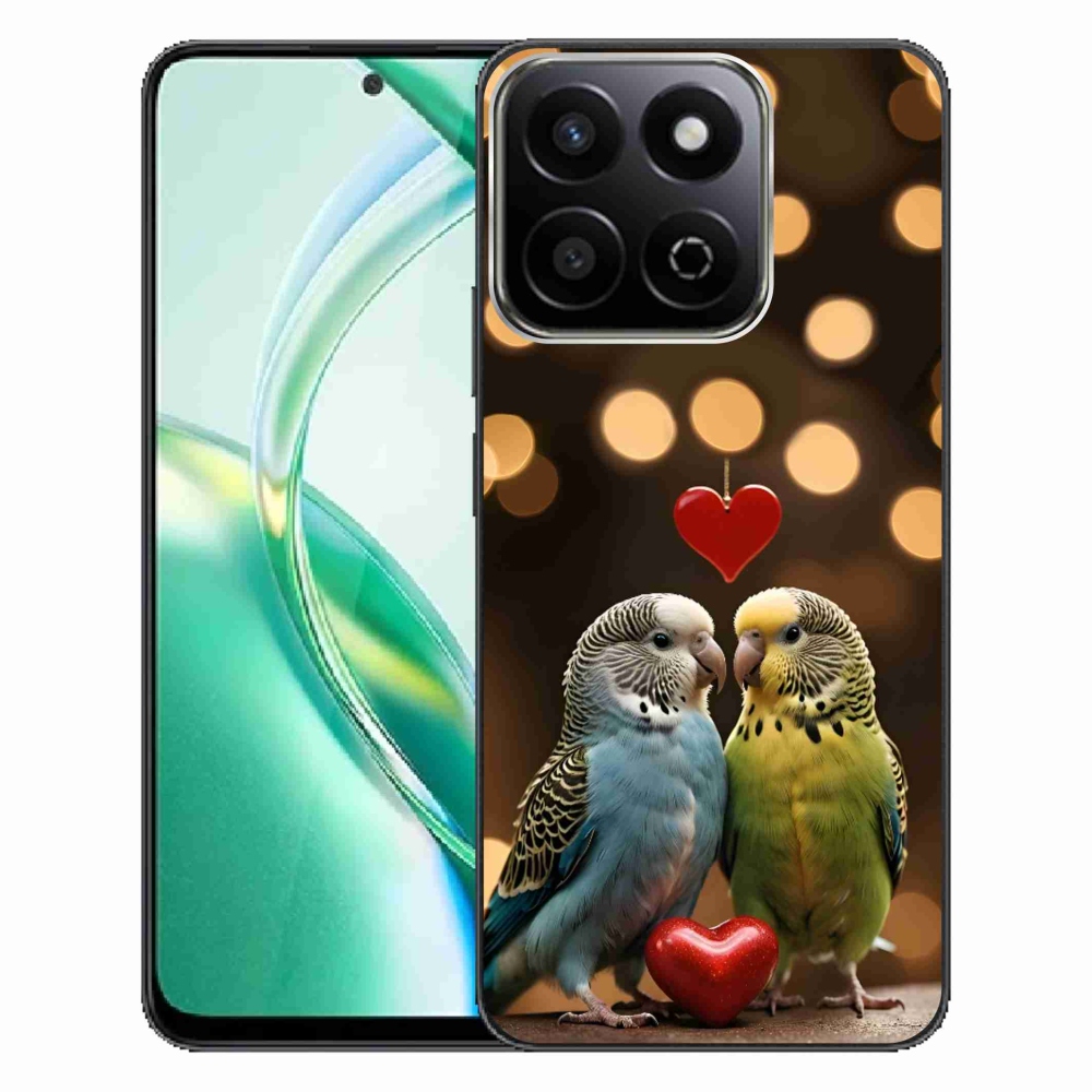 Gelový kryt mmCase na Honor 200 Smart 5G - zamilovaní papoušci