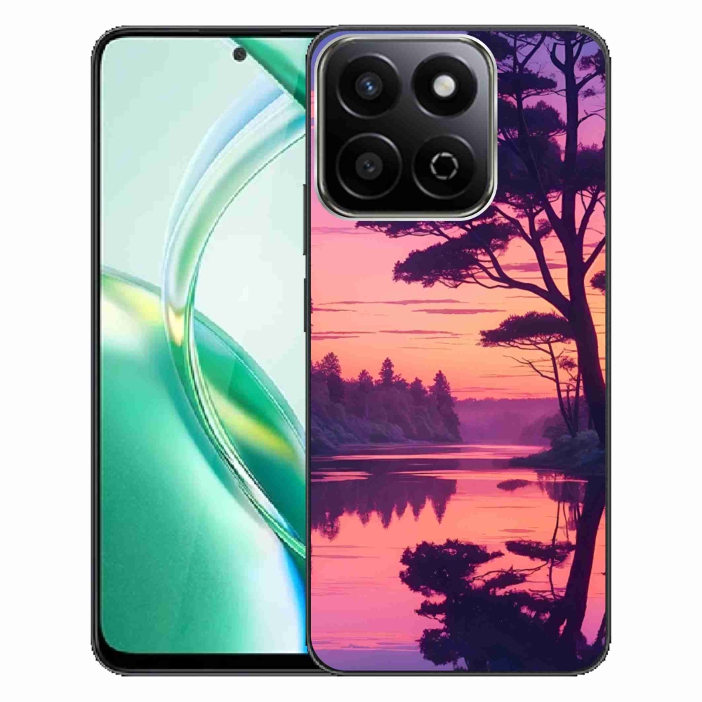 Gelový kryt mmCase na Honor 200 Smart 5G - západ slunce nad jezerem