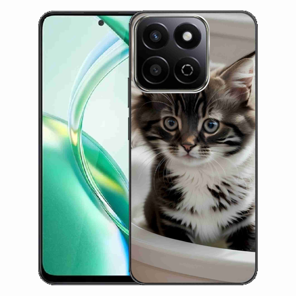 Gelový kryt mmCase na Honor 200 Smart 5G - zvědavé kotě