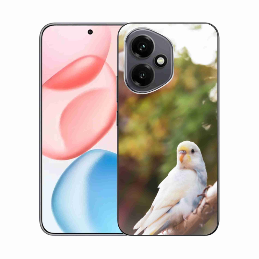 Gelový kryt mmCase na Honor 400 - andulka bílá