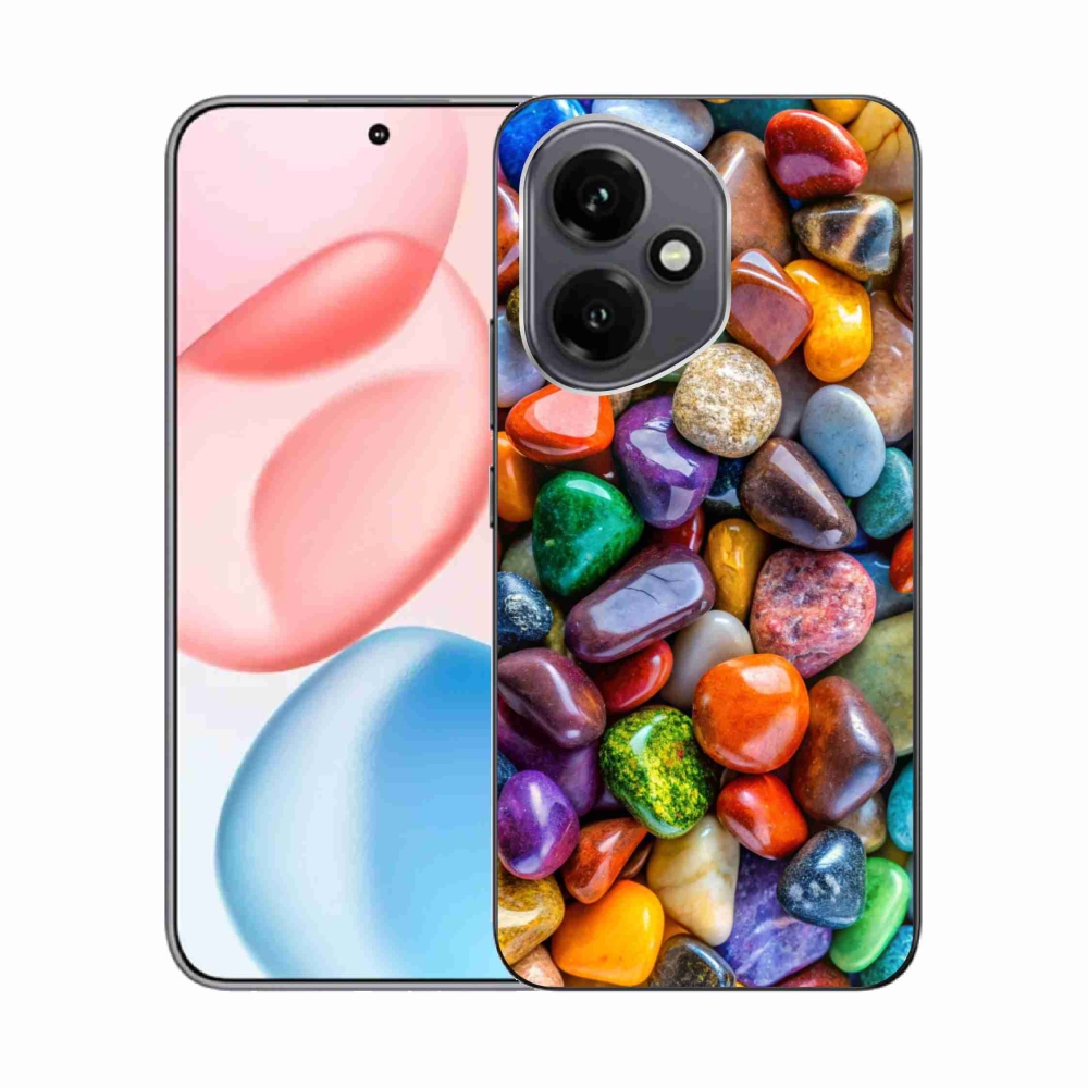 Gelový kryt mmCase na Honor 400 - barevné kamínky