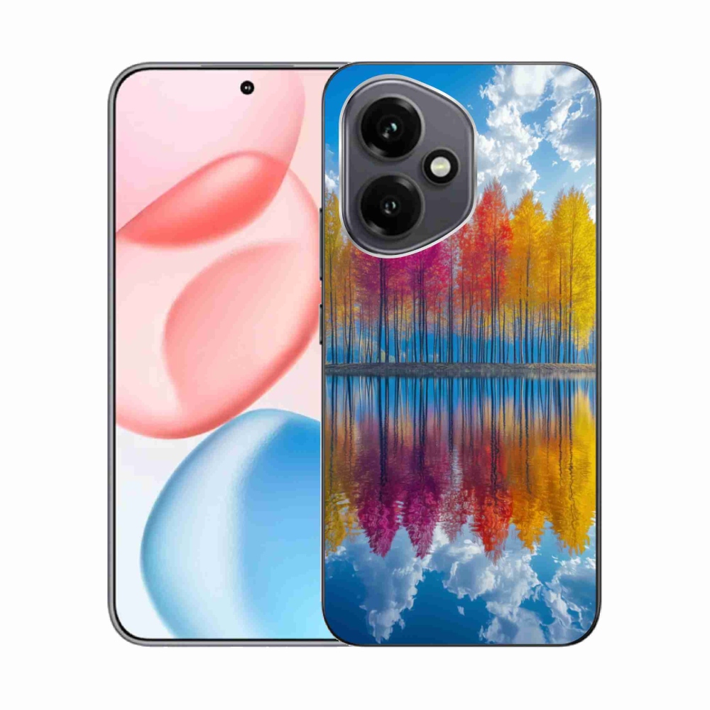 Gelový kryt mmCase na Honor 400 - barevné stromy