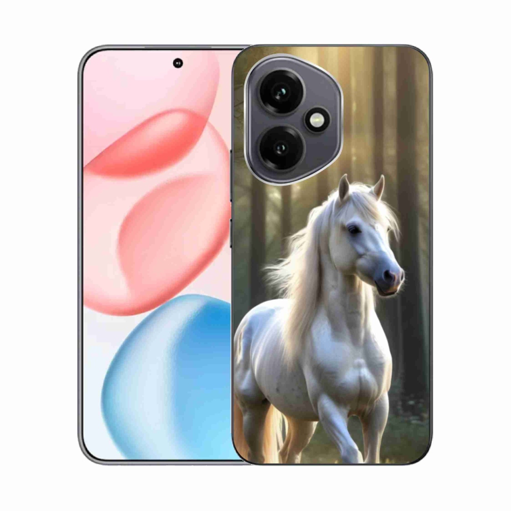 Gelový kryt mmCase na Honor 400 - bílý kůň 3
