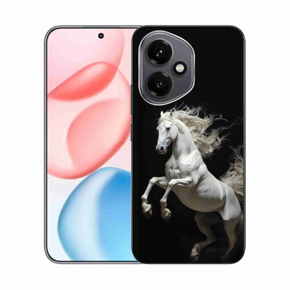 Gelový kryt mmCase na Honor 400 - bílý kůň 4