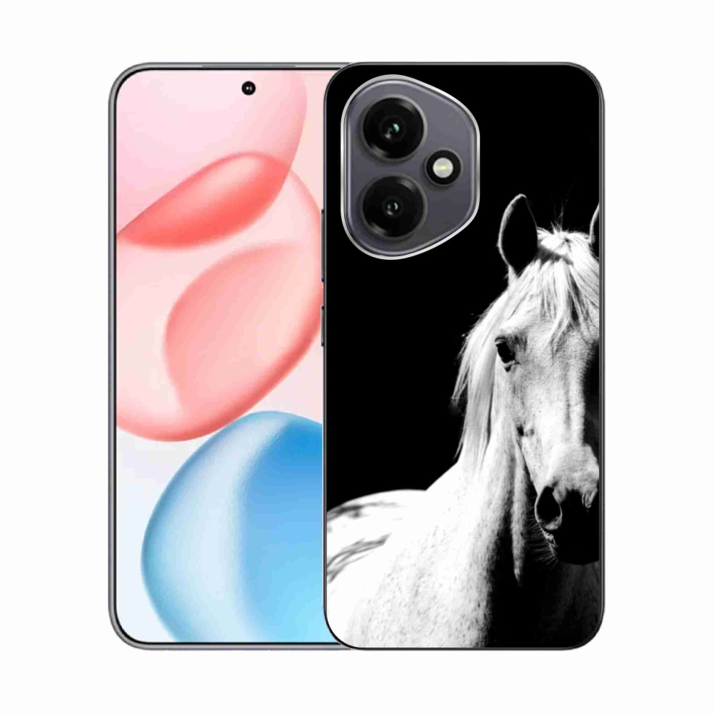 Gelový kryt mmCase na Honor 400 - bílý kůň 5