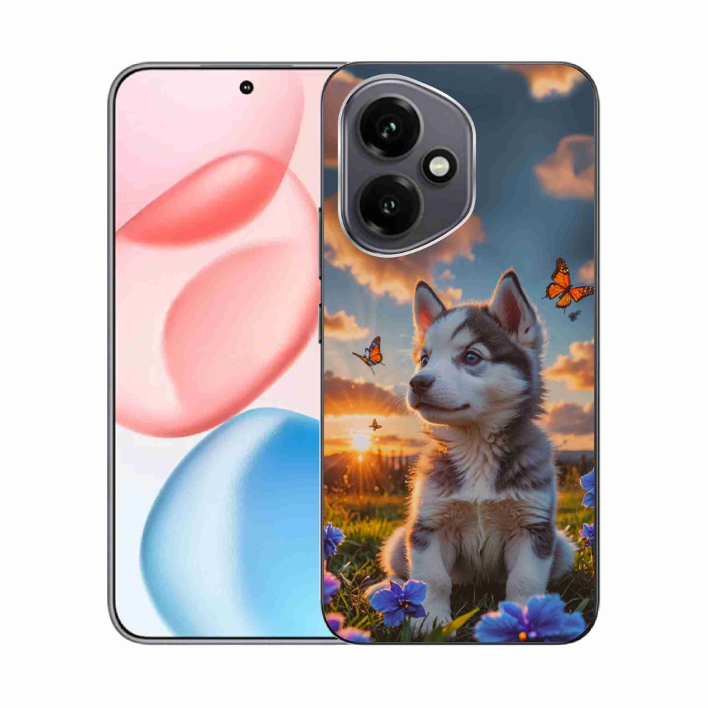 Gelový kryt mmCase na Honor 400 - husky při západu slunce