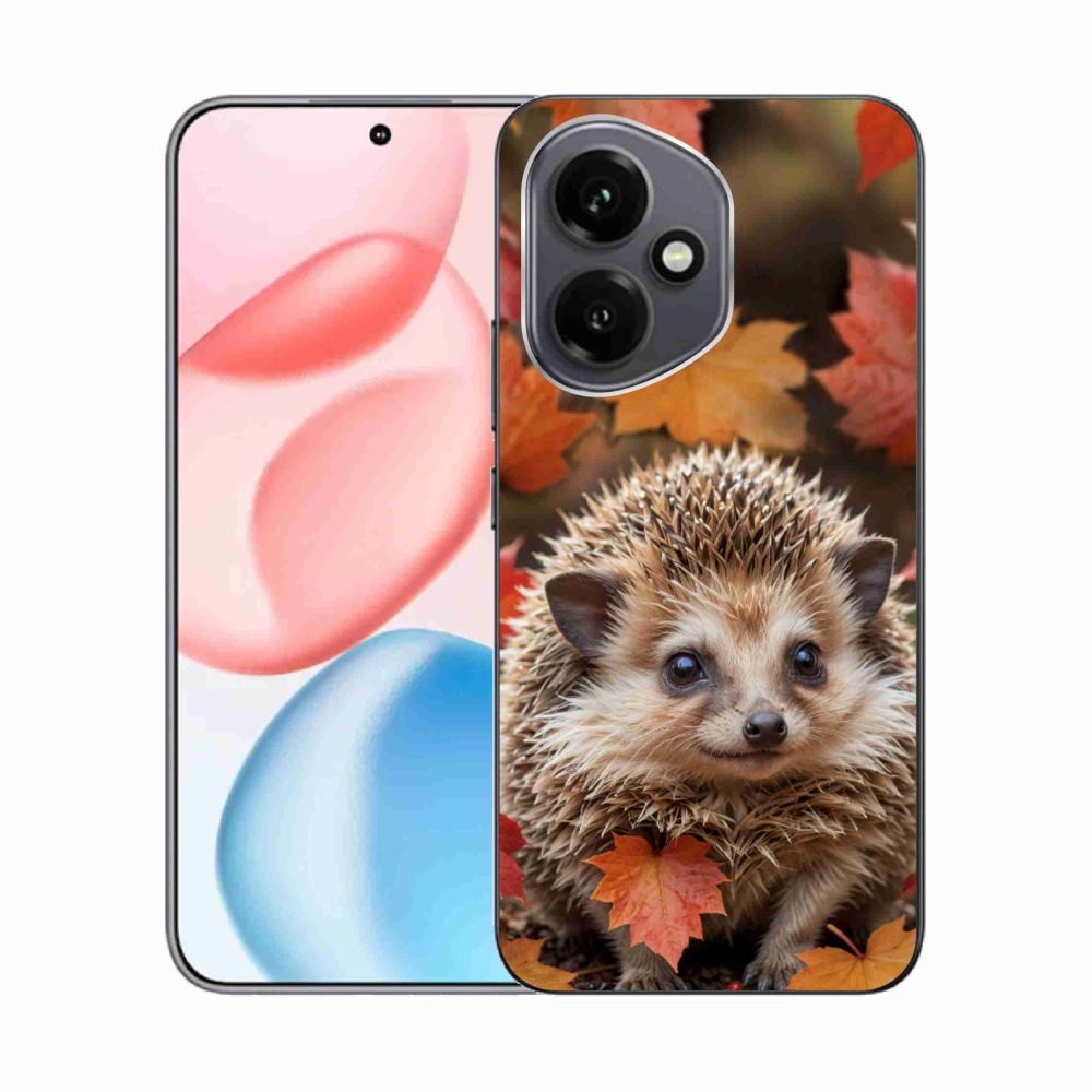 Gelový kryt mmCase na Honor 400 - ježek v listí