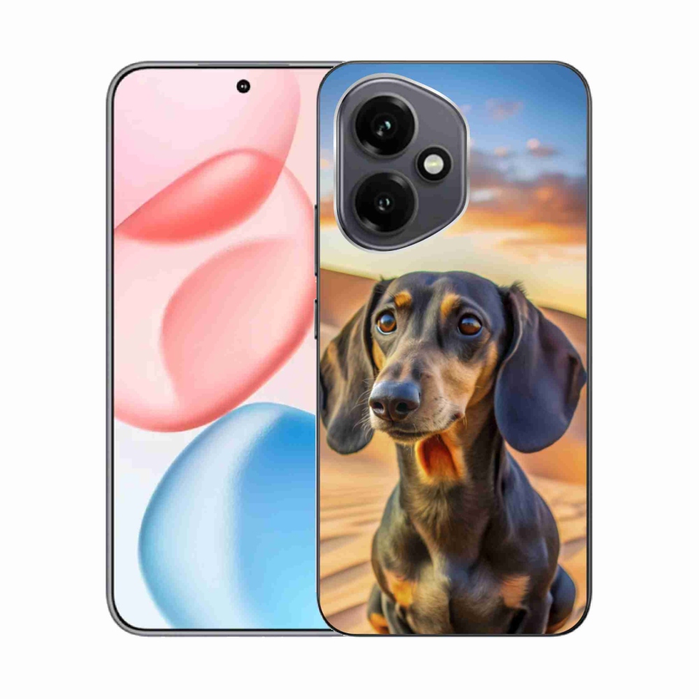 Gelový kryt mmCase na Honor 400 - jezevčík 3 