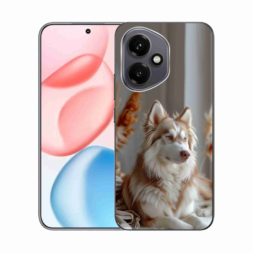 Gelový kryt mmCase na Honor 400 - klidný sibiřský husky