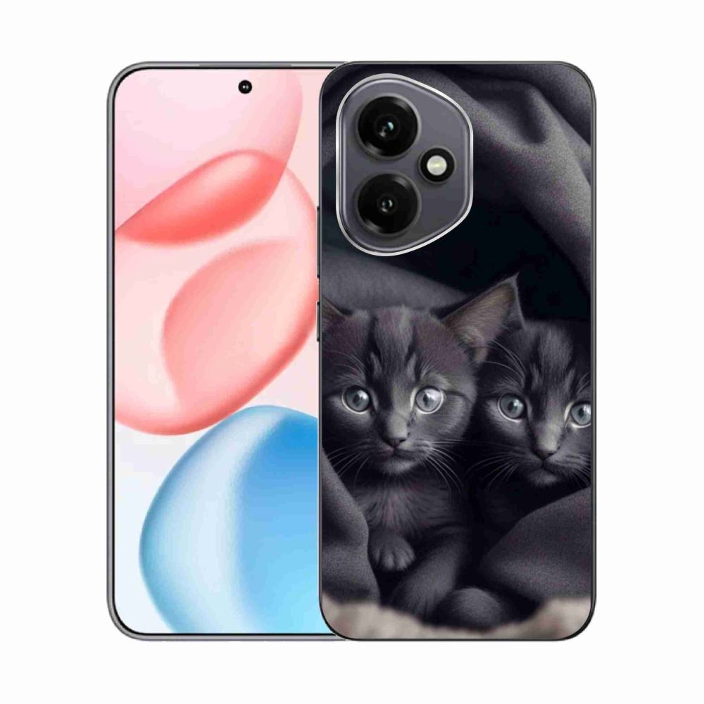 Gelový kryt mmCase na Honor 400 - kočičí duo