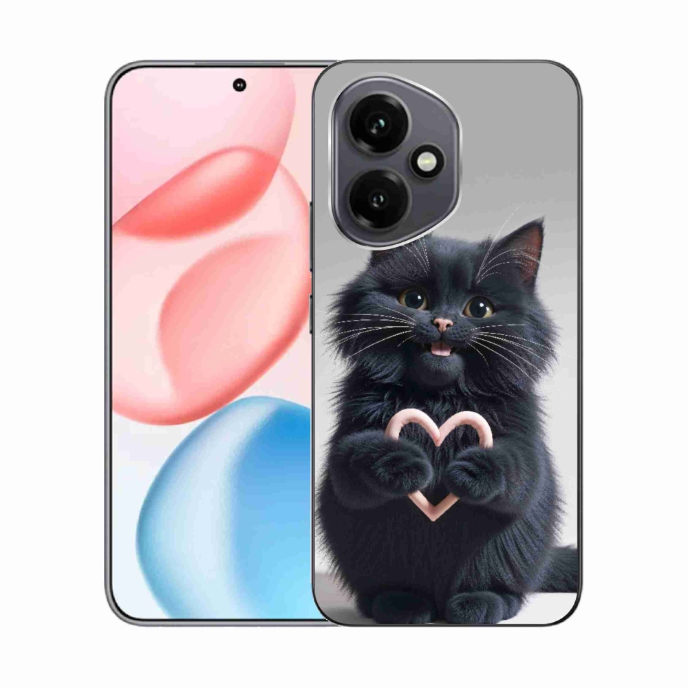 Gelový kryt mmCase na Honor 400 - kočičí láska 3