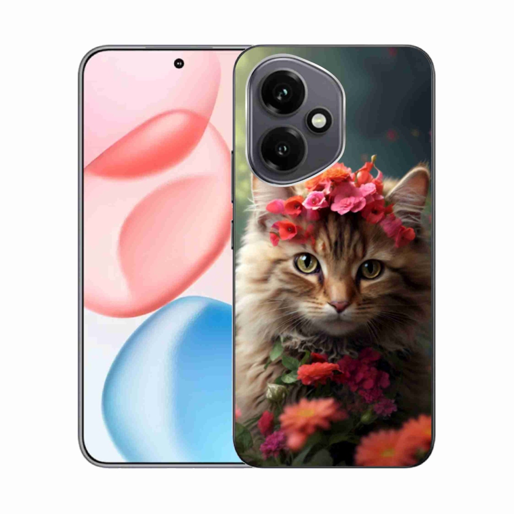 Gelový kryt mmCase na Honor 400 - kočíčí princezna