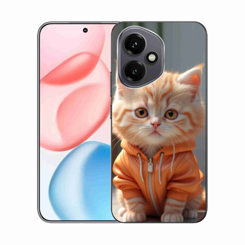 Gelový kryt mmCase na Honor 400 - kotě v mikině