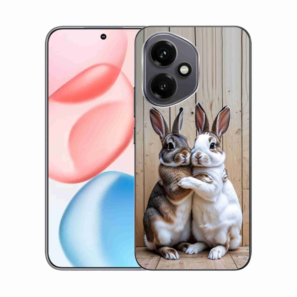 Gelový kryt mmCase na Honor 400 - králičí pár