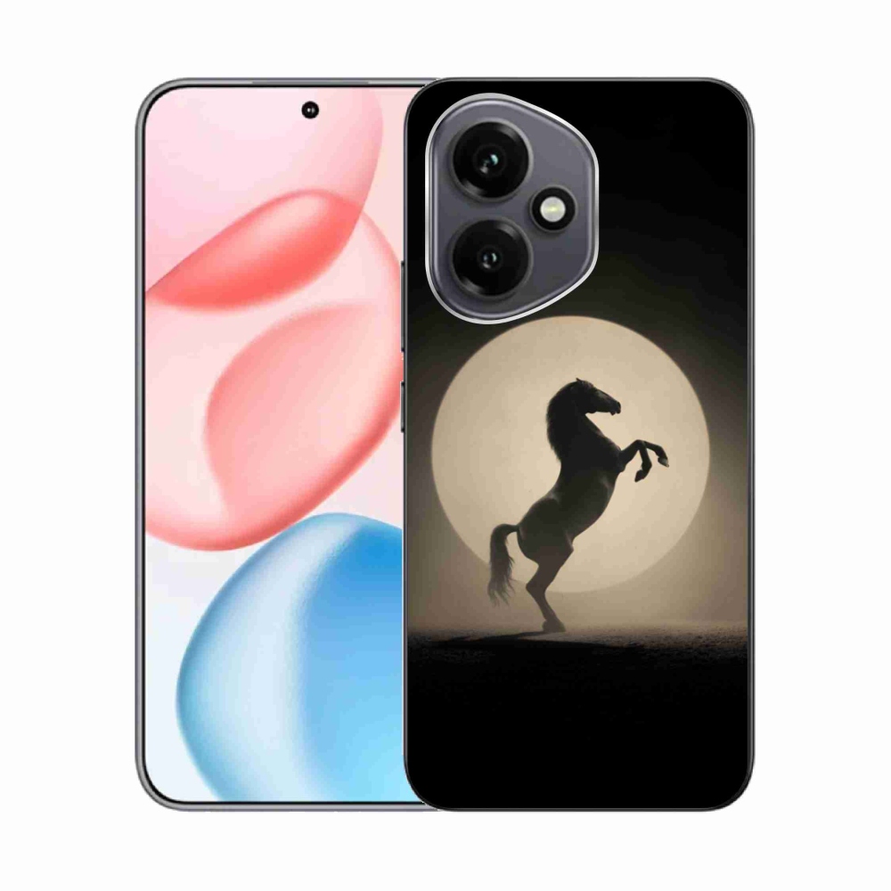 Gelový kryt mmCase na Honor 400 - kůň v siluetě