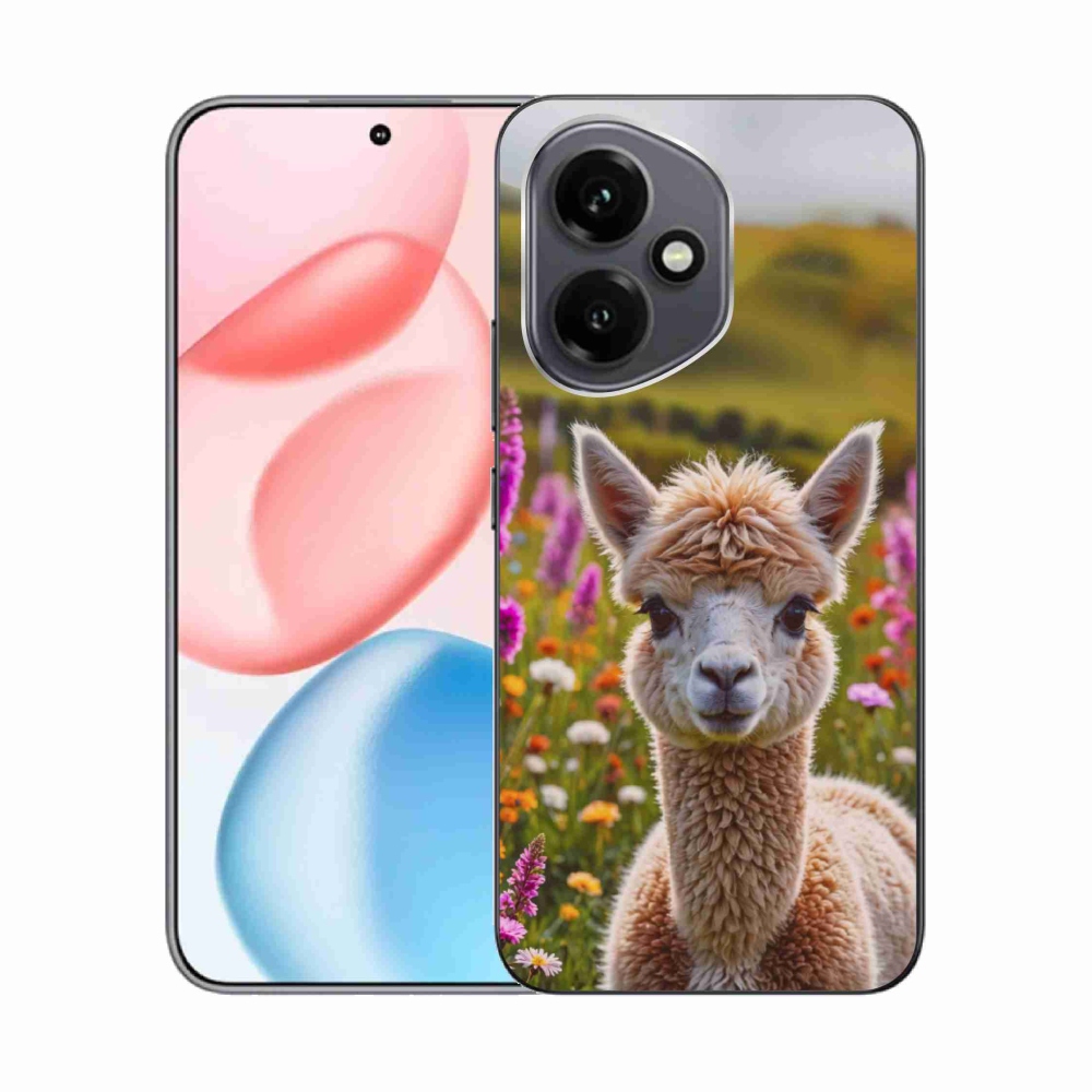 Gelový kryt mmCase na Honor 400 - lama na louce