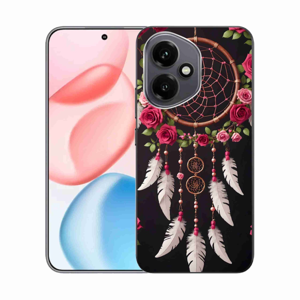 Gelový kryt mmCase na Honor 400 - lapač snů s růžemi