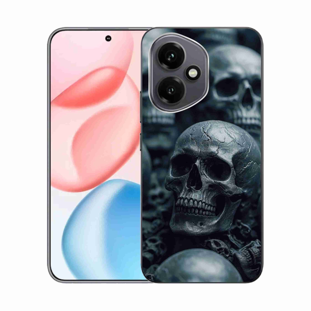 Gelový kryt mmCase na Honor 400 - lebka 2