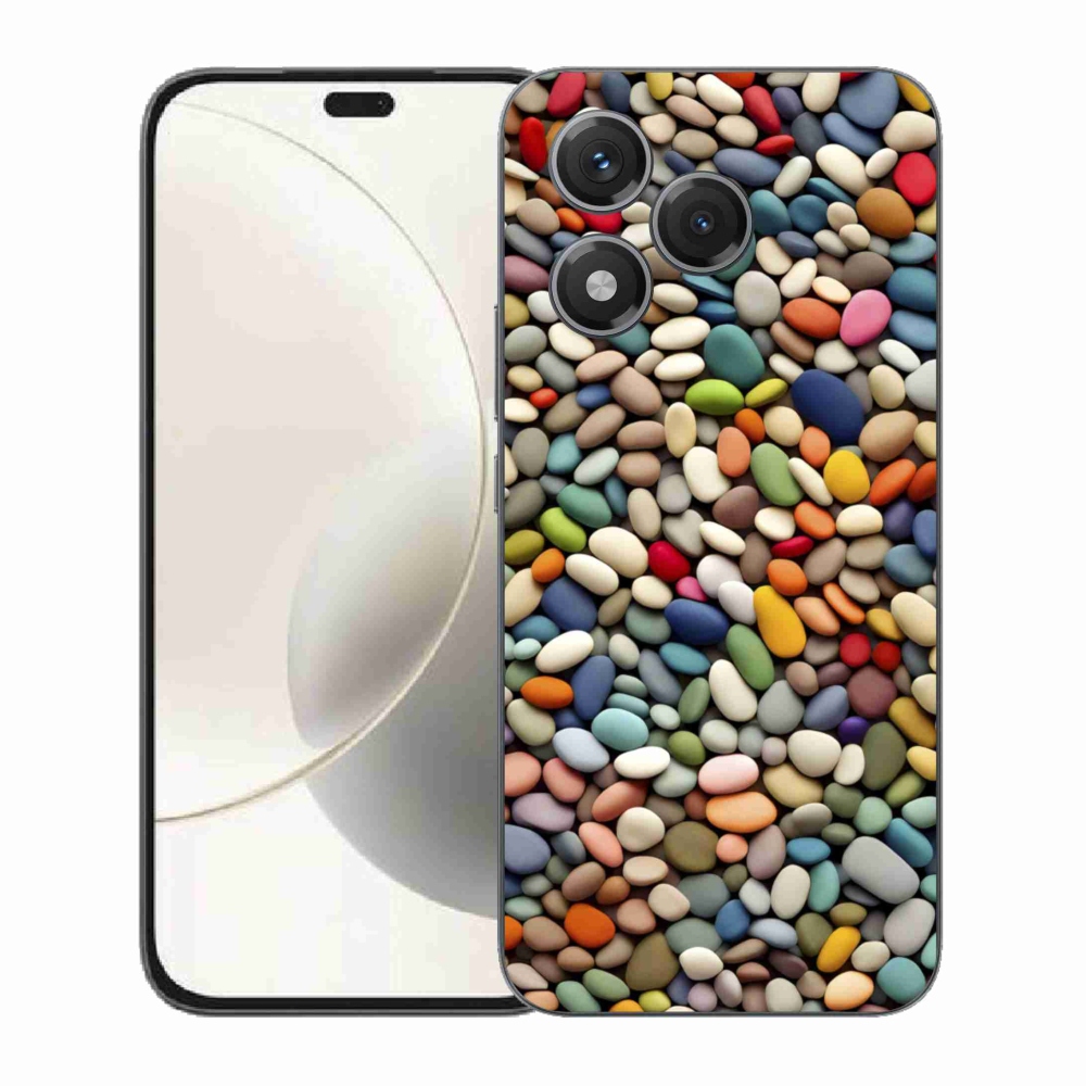 Gelový kryt mmCase na Honor 400 Lite - barevné kamínky 2