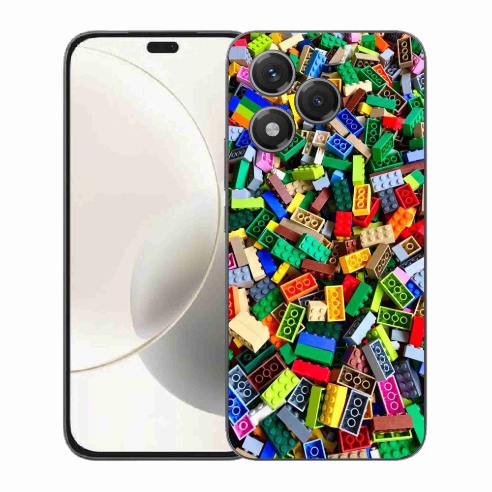 Gelový kryt mmCase na Honor 400 Lite - barevné stavební kostky