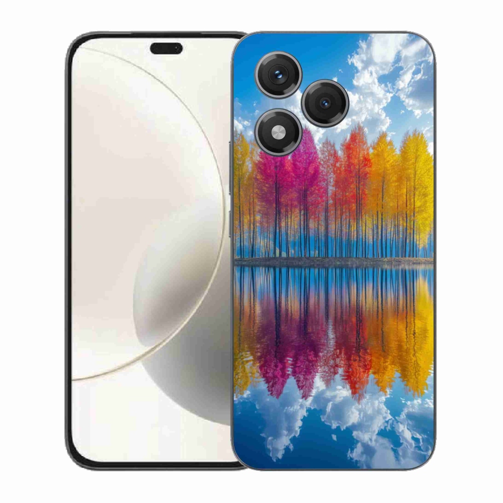 Gelový kryt mmCase na Honor 400 Lite - barevné stromy